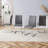 Modern Faux Leather Cantilever Dining Chairs with Chrome Base (Set of 4)-92179336-98548425-108344481