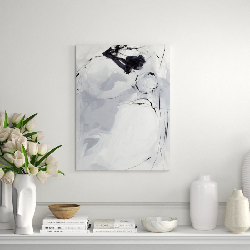 Gray Winter II Print by Sara Brown, 32" H x 24" W, Image Brush Gel