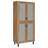 Stagg Natural Oak 4-Door Tall Shoe Storage Cabinet