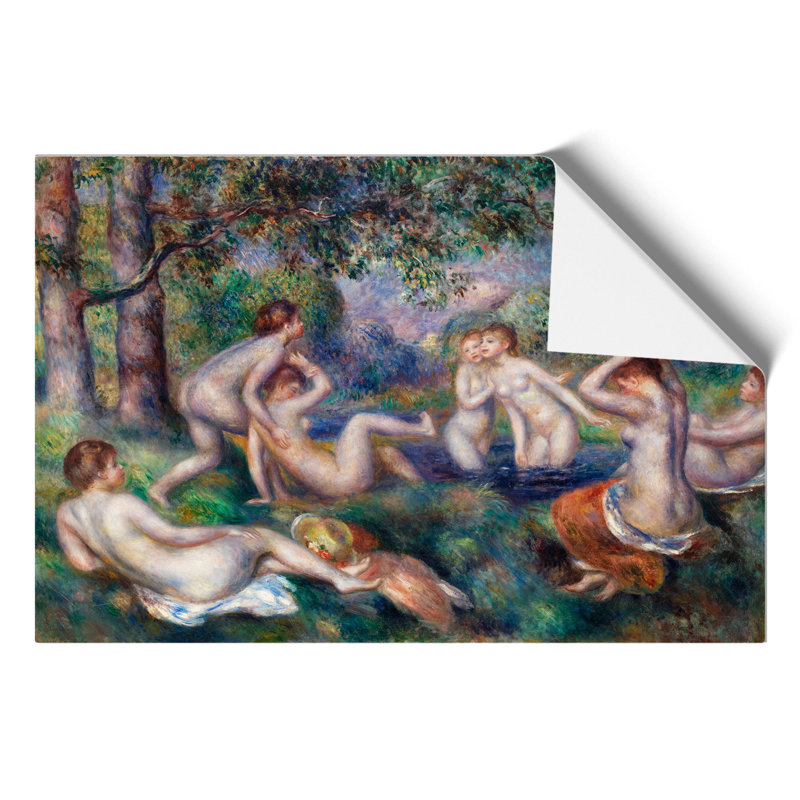 Bathers in the Forest by Pierre Auguste Renoir - Frameless Print, 21cm H x 30cm W x 0.1cm D