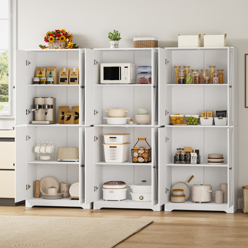Armoire de rangement 72 po, Blanc