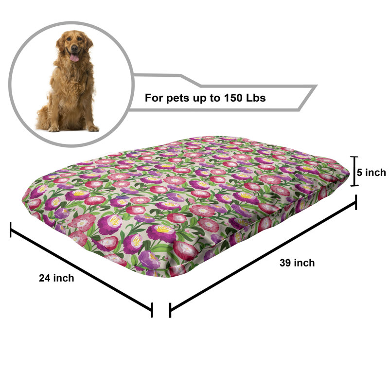 Multicolore, lit pour animal de compagnie Ambesonne