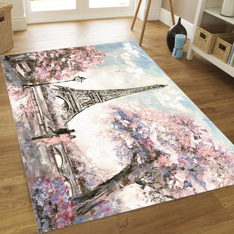 Luxurious Goblen Fabric Rug with Vibrant Floral Pattern Ideal for Enhancing Home Decor and Floor Aesthetics