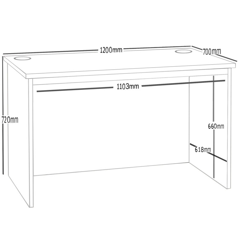 Haajira Writing Desk, Black