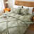 Solayne Boho Tufted Duvet Cover Set – Textured Geometric Pattern, Corner Ties & Zipper Closure-111549002-111548997