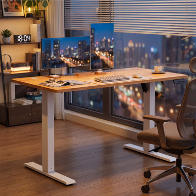 Adjustable Height Steel Computer Desk