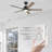52'' Ceiling Fan with LED Lights