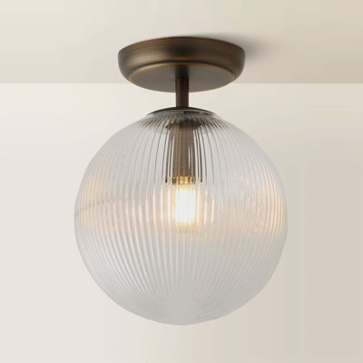 Springlake Glass Semi Flush Mount
