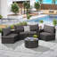 Ensemble de canapé modulaire 7 pièces avec table basse 7 pièces-731863943