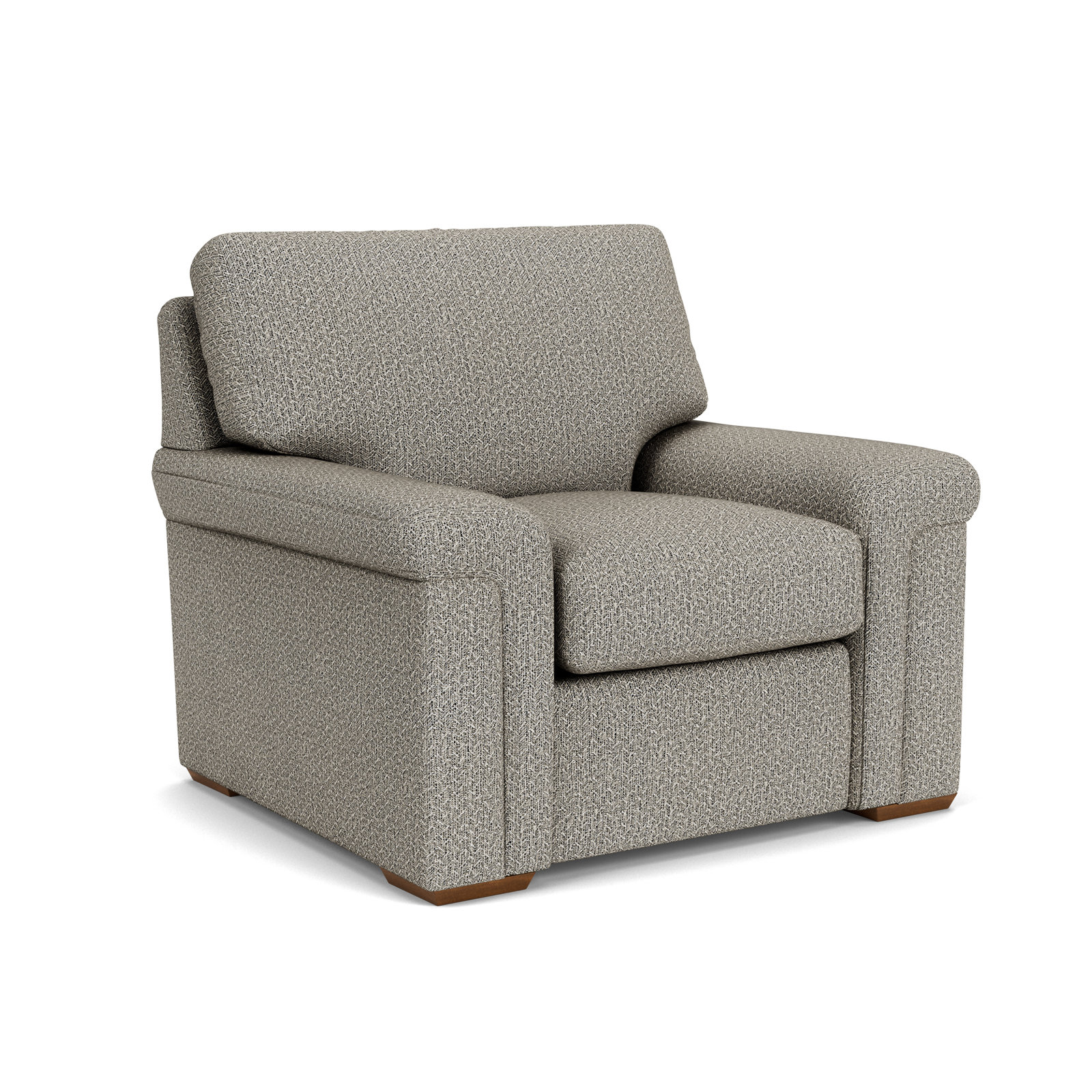 Chair and a Half, Gray Polypropylene/Olefin