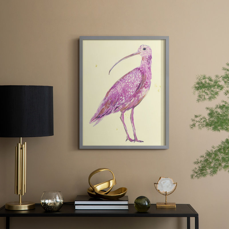 Seabird II, reproduction encadrée - bois massif, H 30 po x l 24 po, Gris