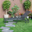 Banc de jardin en aluminium moulé pour une tranquillité extérieure Pure Elegance-95421695