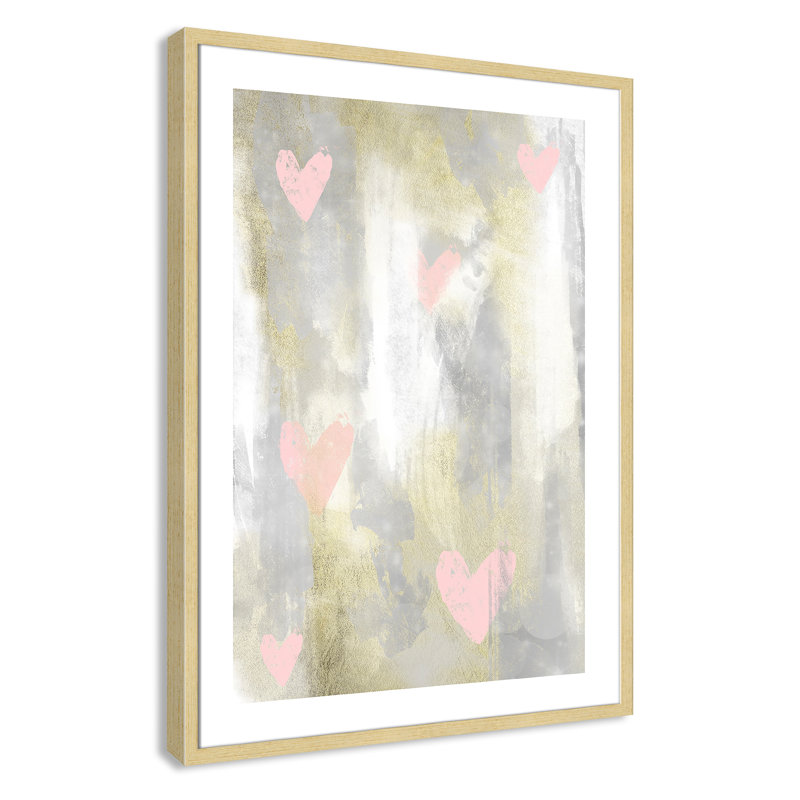 Décoration murale 1 enfant love explosion, H 35,5 po x l 25,5 po x P 1,19 po, Cadre boîte champagne