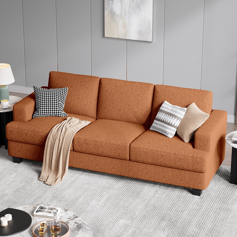 Canapé Oliver, Polyester rouille