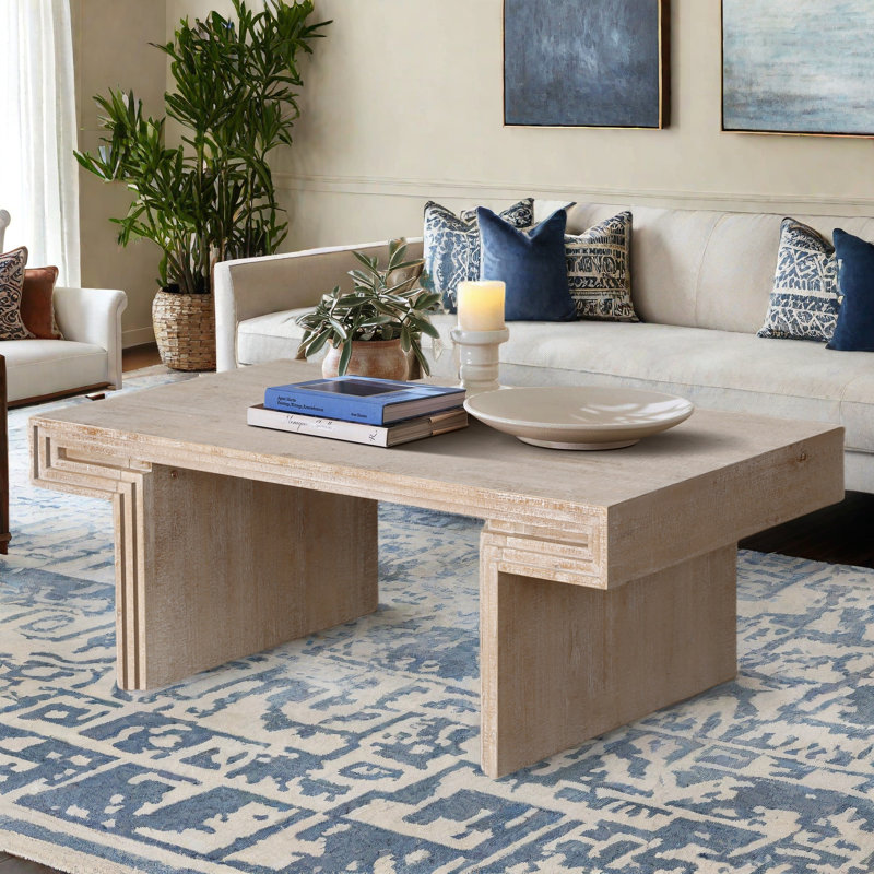 Table basse American Vintage, Naturel antique