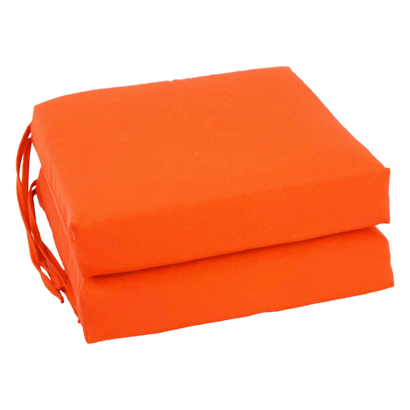 Outdoor 3'' Seat Cushion, Tangerine Dream