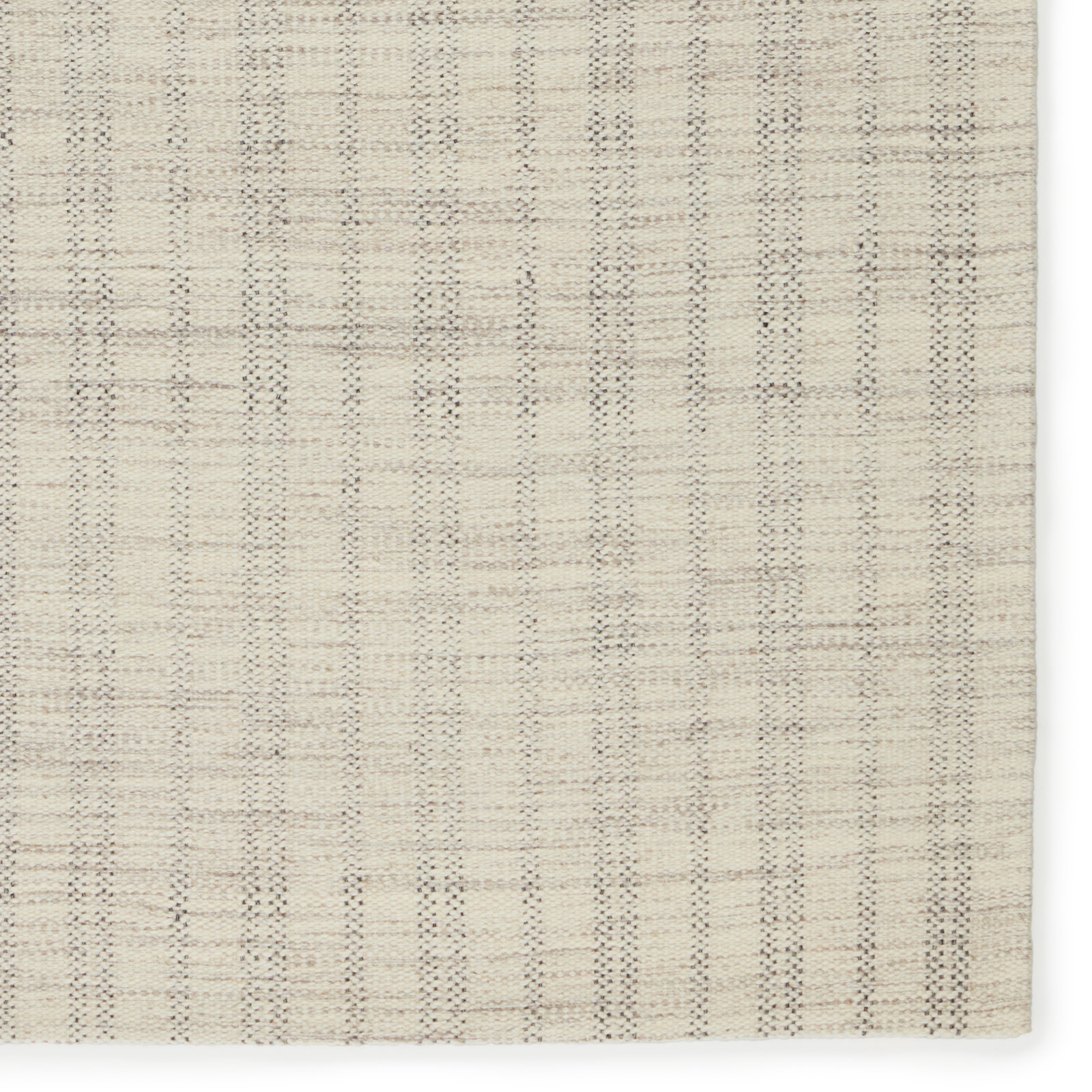 Ginevra Hand-Woven Striped Rug, Cream/Black, Rectangle 12' x 15'