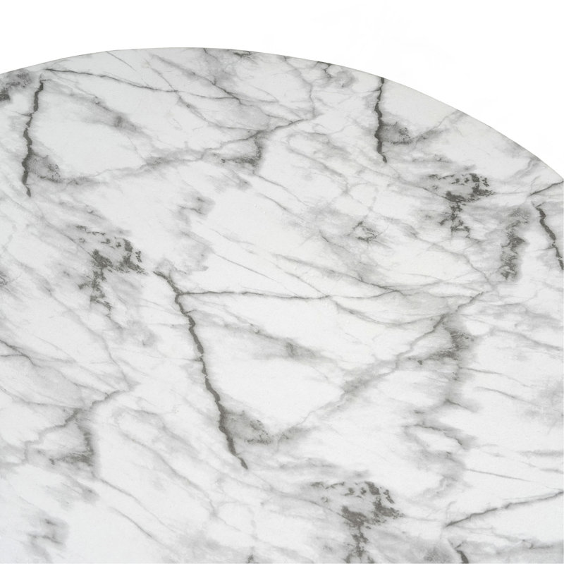 Table basse en faux marbre pour une utilisation intérieure et extérieure