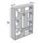 Koll 160 cm H x 120 cm W Geometric Bookcase