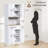 67.4" Kitchen Pantry Cabinet With Adjustable Shelves