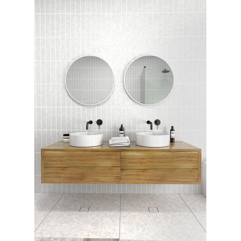 Modern & Contemporary Bathroom/Vanity Mirror, White