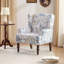 Upholstered Plain Weave / Muslin Armchair-77605398