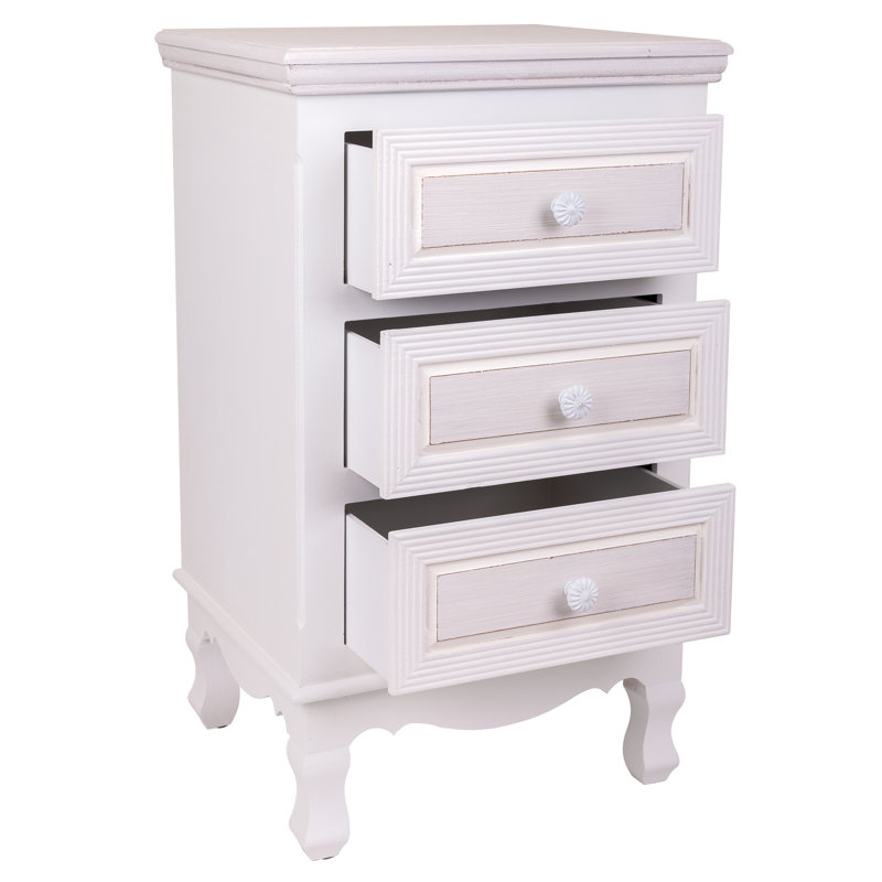 Gallois 41cm W Manufactured Wood Bedside Table