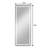 64" x 21" Full Length Mirror with LED Light – Framed Round Corner, Lighted Floor Mirror with Stand, Dimmable Wall Mirror, Selfie Mirror