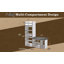 Banc de rangement pour chaussures d'entrée avec coussin, étagère ouverte et organisateur de tiroir, étagère à chaussures peu encombrante pour couloir, maison ou appartement-948674762