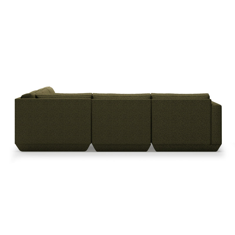 Podium Modular 5 PC Corner Sectional, Copenhagen Terra
