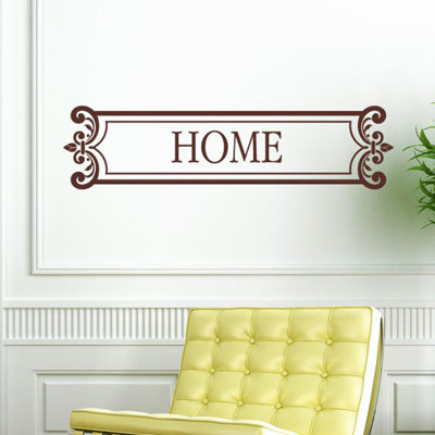 Home Sign Framed Wall Sticker