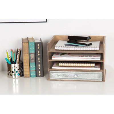 Wood Desk Organizer