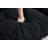 Pleated Chenille Three-Seater Sofa-1569624481