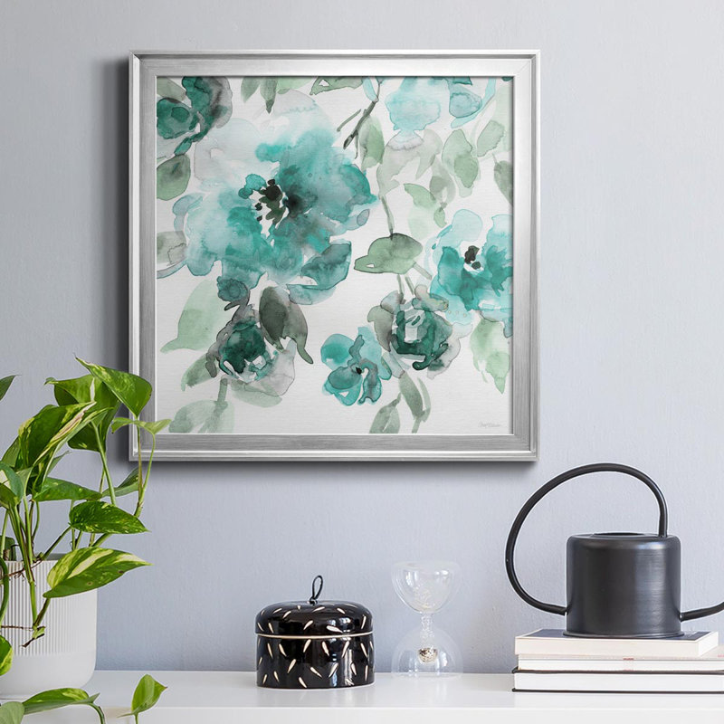 Belle sarcelle I - Reproduction d'art sur toile encadrée, Argent, H 17,5 po x l 17,5 po x P 1,5 po