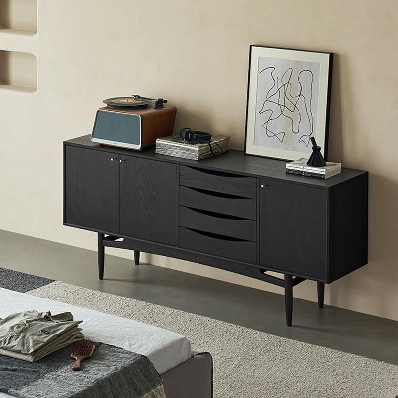 Buffet 70,87, Brun / Noir