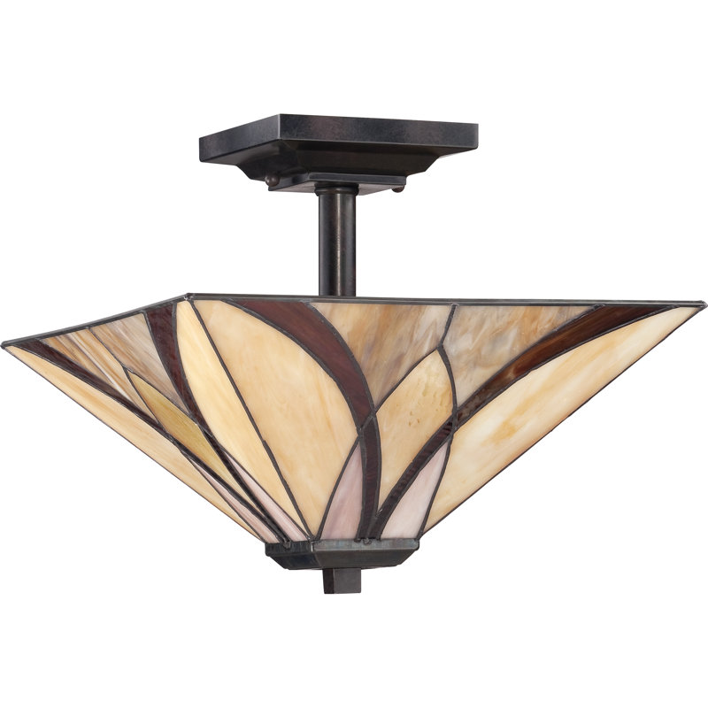Jacir Glass Semi Flush Mount