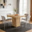 with Steel Base Dining Table