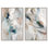 «Whispering Colors Duo», reproduction d'art sur toile par Art Remedy, cadre argenté, 24 x 36