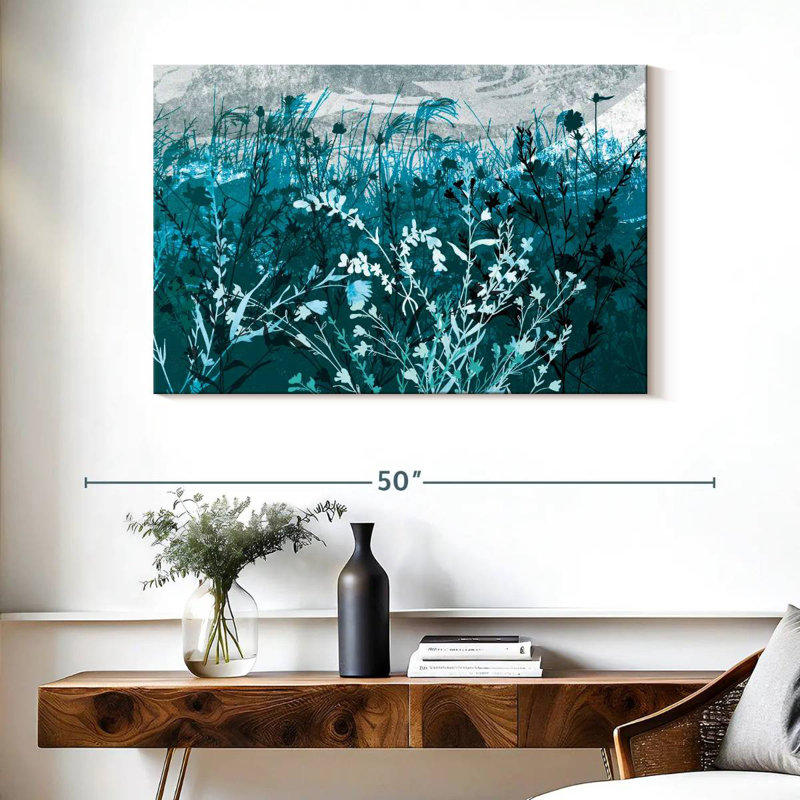 Harnek Teal Landscape Foliage