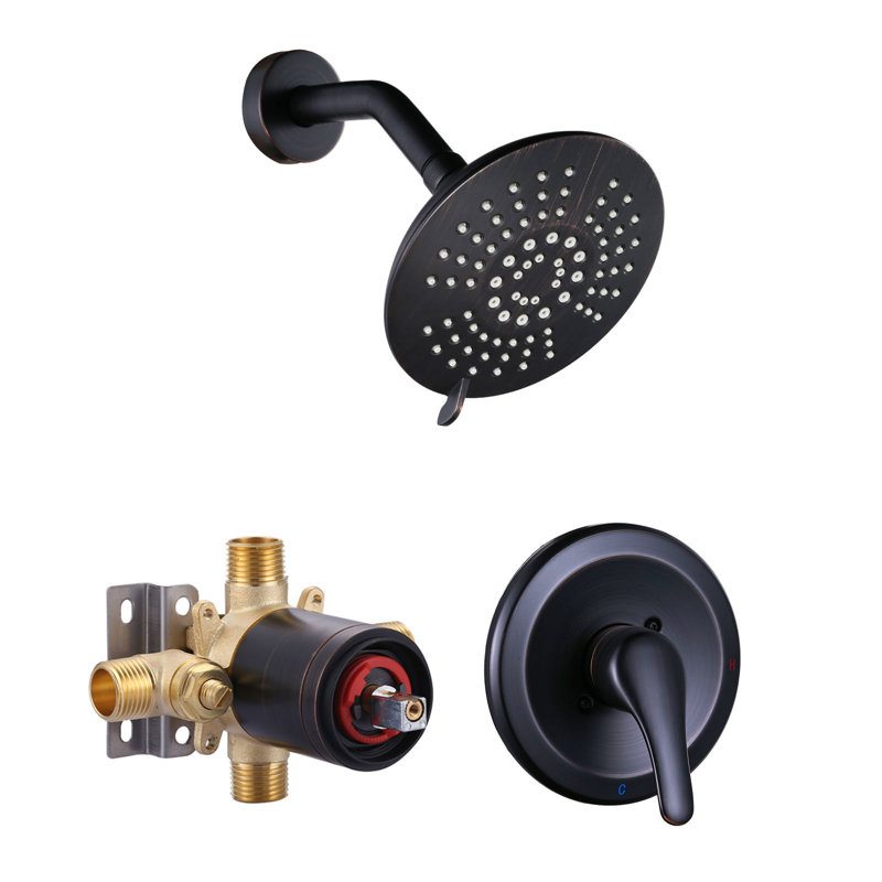 5-Spray Shower Faucet 1.8 GPM With Pressure Balance, Oil Rubbed Bronze