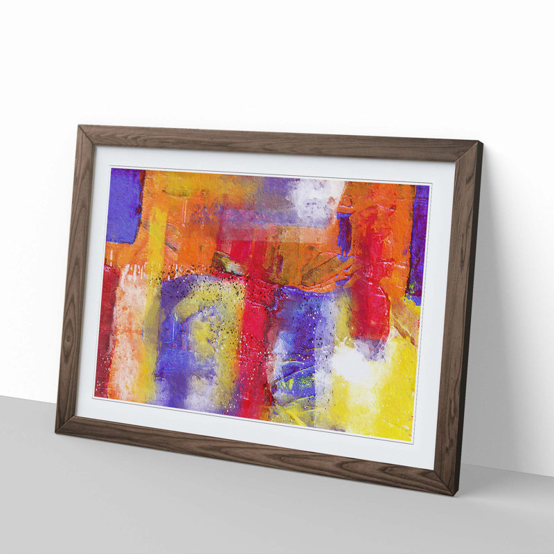 Abstract Vol.317 by S.Johnson - Framed Print, Walnut Framed, 33cm H x 45cm W x 2cm D