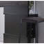 Table de bar Home avec compartiment pour verres à vin et trois tablettes