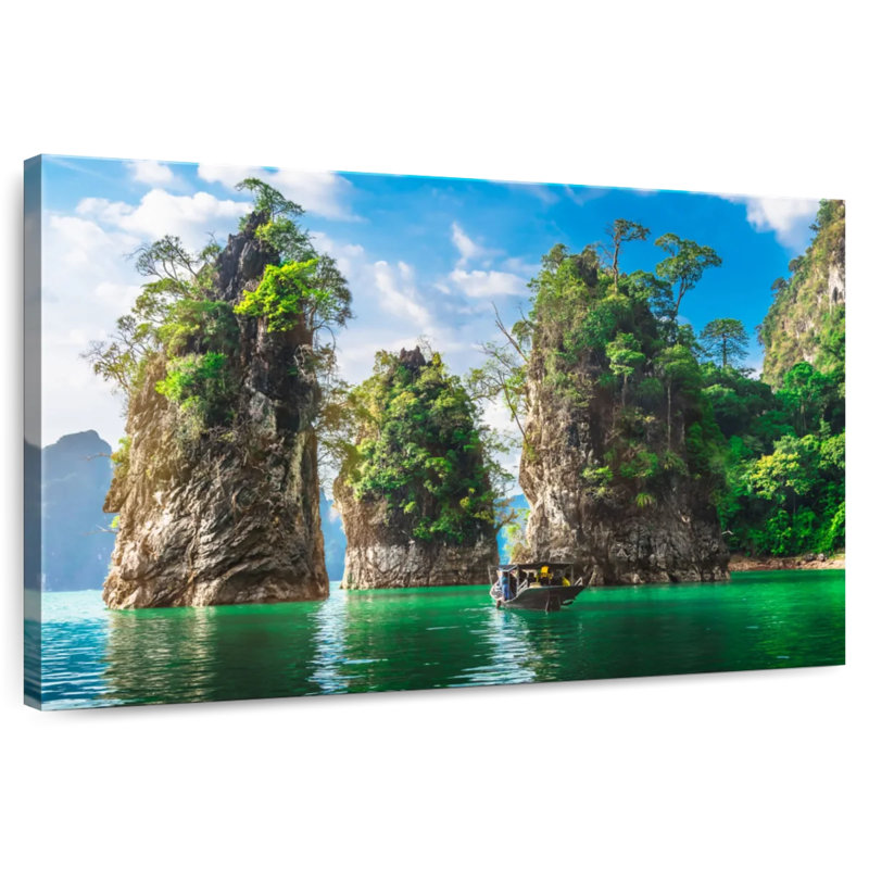 Scène du parc national Alvord Khao Sok, H 24 po x l 36 po