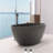 55-Inch Freestanding Solid Surface Bathtub With Drain-117989349