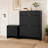 Fluted Shoe Cabinet Set, Flip Storage and Padded Entryway Bench