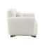 Fauteuil d'appoint Darius Boucle avec 1 coussin décoratif