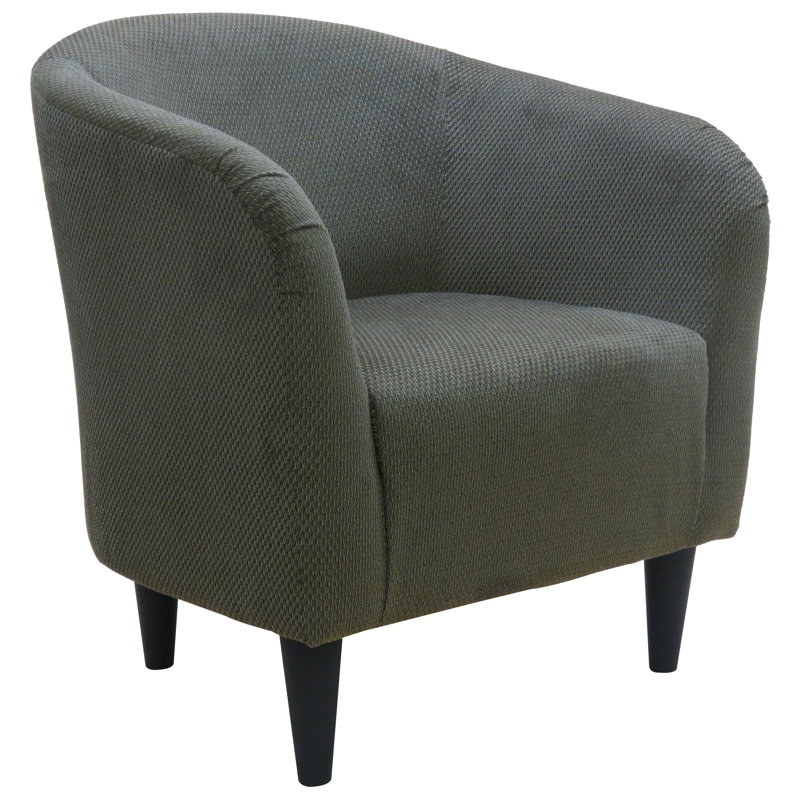 Fauteuil demi-tonneau en polyester de 30,5 po Cayeman