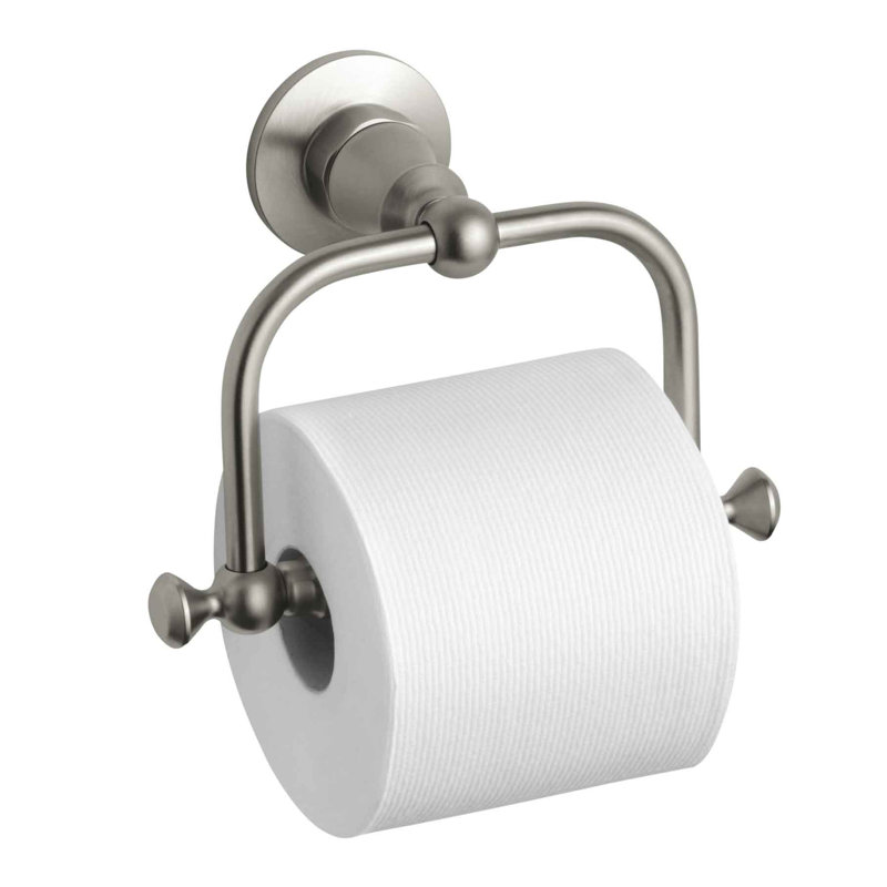 Porte-papier hygiénique Antique, Nickel brossé éclatant