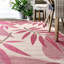 Tapis rose intérieur / extérieur Leaf-1878009090