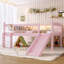 Lit mezzanine bas en bois avec tablettes, éclairage DEL, échelle et garde-corps-1454789977-1454789957